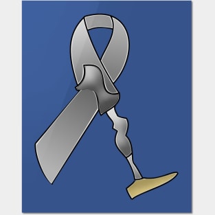 Amputee Ribbon Posters and Art